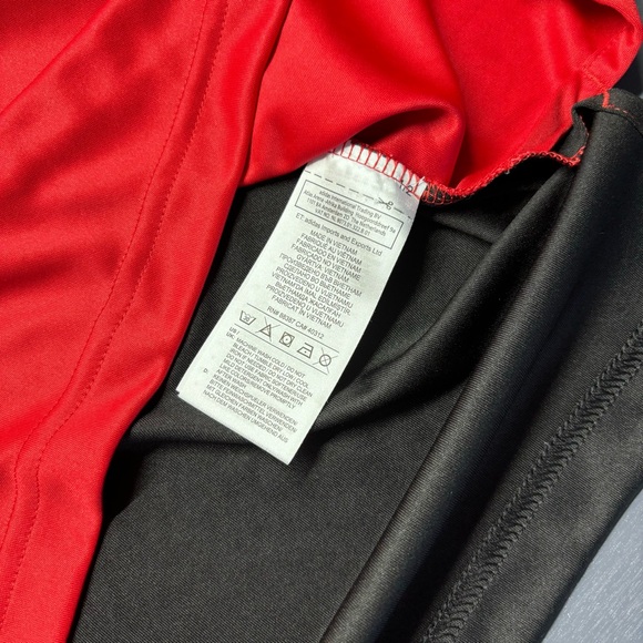 Adidas Golf Climalite Blocked Men's Polo Shirt Red/Gray/Black Sz Large - Picture 8 of 10